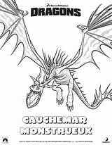 Dragon Coloriage Dragons Monstrueux Cauchemar Coloring Train Pages Le Harold Coloriages Choose Board Viking Colouring sketch template
