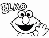 Elmo Coloring Pages Printable Baby Face Getdrawings Book Getcolorings Popular Colorings Color sketch template