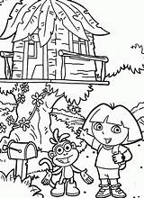 Coloring House Tree Pages Treehouse Magic Colouring Boomhutten Kids Kleurplaten Dora Fun Explorer Kleurplaat Print Popular Pdf Zo Coloringhome Coloringlibrary sketch template