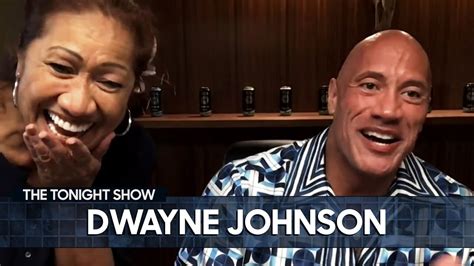 dwayne the rock johnson s mom serenades jimmy with a ukulele the