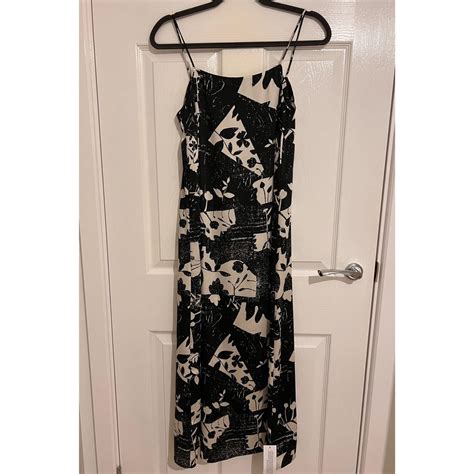 silky midi dress  worn brand   depop