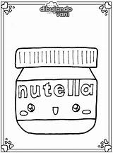 Nutella Comidas Dibujando Vani Ocasión Dibujandoconvani sketch template