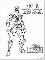 Fortnite Trooper sketch template