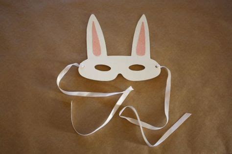 rabbit diy mask  easter art easter kids easter arts  crafts