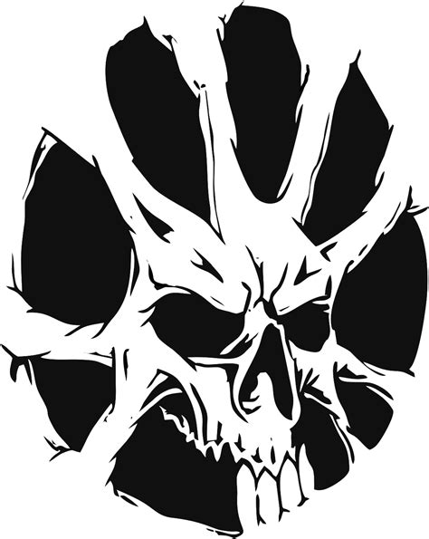 printable skull stencil