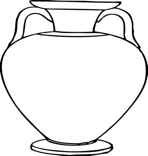 greek vase outline clipart
