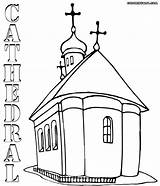Coloring Cathedral Pages Orthodox Designlooter sketch template