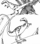 Pages Coloring Dinosaur Camptosaurus Dispar Compsognathus sketch template