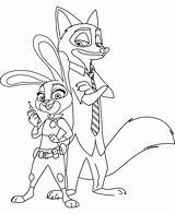 Zootopia Coloring Pages Nick Hopps Judy Wilde Para Colorear Characters Zootropolis Pdf Disney Fuentes Clipart Printable Print Color Library Colouring sketch template