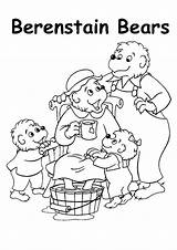 Berenstain Bears Coloring Pages Printable Treehouse Books Last sketch template