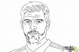 Gerrard Steven Draw Drawingnow Coloring sketch template