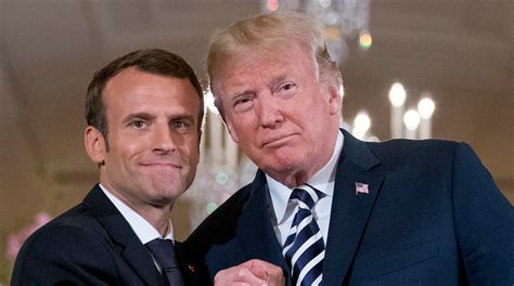 french president macron wins over trump but fails to influence him