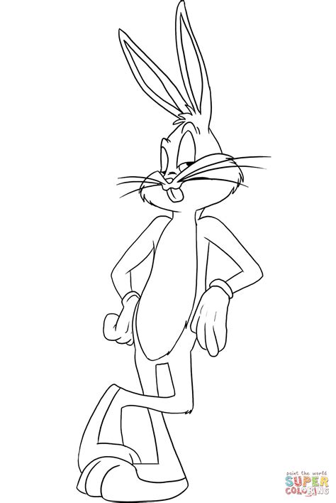bugs bunny coloring page  printable coloring pages