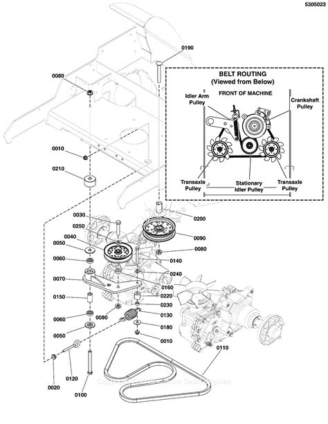 ferris  srs  series   mower deck srszkave parts diagram  transaxle