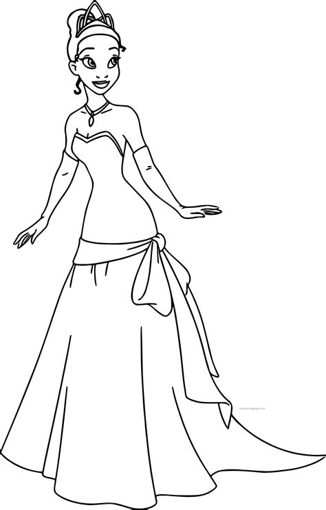 princess tiana coloring pages gopioinfo