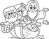 Pesca Milagrosa Biblia Fishers Desenhos Colorir Toddlers sketch template