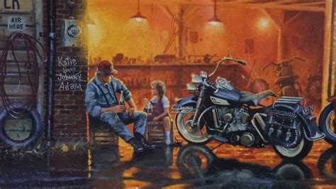 David Barnhouse Signed Numbered Harley Davidson Framed Print Art