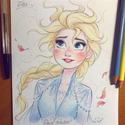 Frozen 2 Elsa By David Gilson Frozen