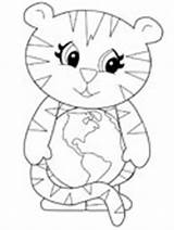 Coloring Tiger Earth Pages Tigers Auburn Mascot Template sketch template