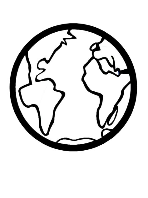 earth coloring page printable