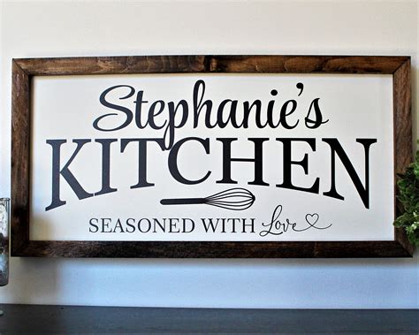 kitchen sign kitchen decor gifts personalized kitchen sign  kitchen
