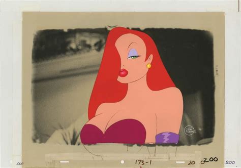 jessica rabbit original production cel from who framed