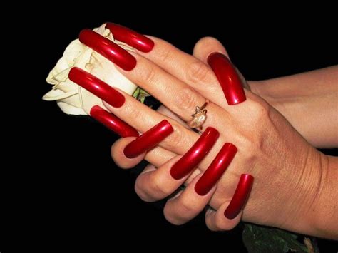 😍💅💅💅😍😘💋 curved nails long red nails long square nails