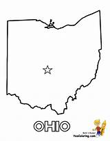 Ohio State Outline Coloring Pages Maps Map Printable Massachusetts Clipart Dakota South States Drawing Drawings Outlines Color Texas Yescoloring Usa sketch template