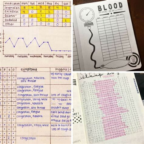10 bullet journal ideas for keeping track of your health