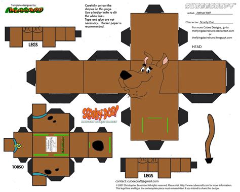 cubeecraft de los personajes famosos de scooby doo manualidades