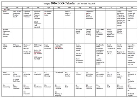 annual planning calendar columinate