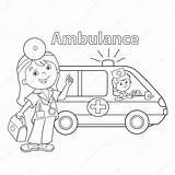 Krankenwagen Ambulance Ambulanza Kleurplaat Medico Arztes Krankenhaus Arzt Produktbeschreibung sketch template