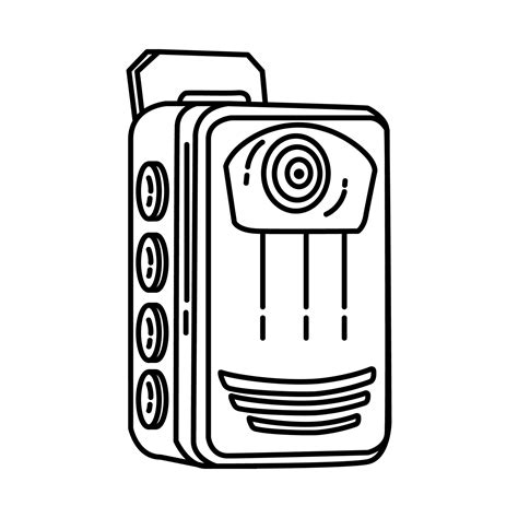 body camera icon doodle hand drawn  outline icon style  vector art  vecteezy