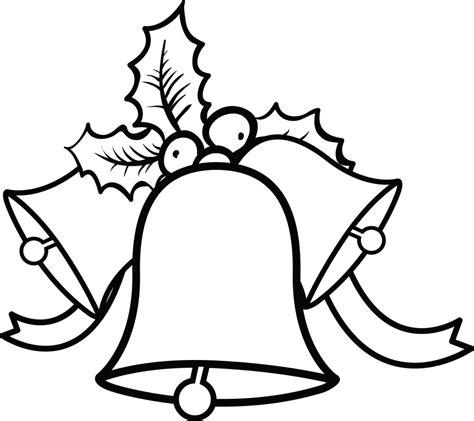 christmas bell ornament coloring pages sketch coloring page
