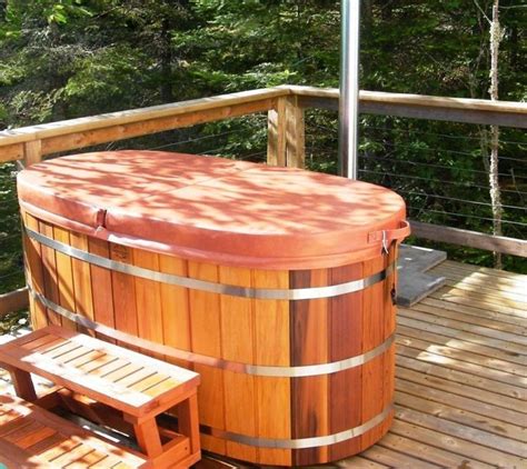 ofuro japanese soaking hot tub  person wooden tub cedar hot tub