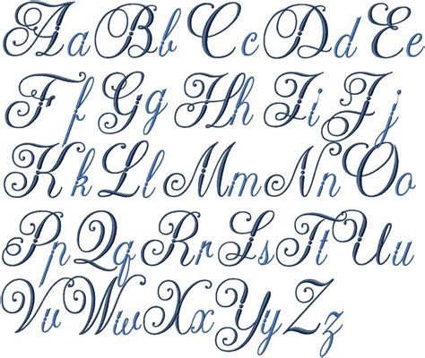cursive alphabet font  printable cursive alphabet