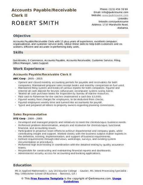sample resume  accounts receivable collections  home care skill