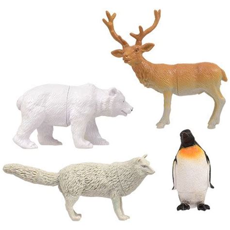 bulk plastic arctic animal figurines    dollartree