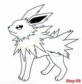 Jolteon Coloring Pages Para Colorear Getdrawings Getcolorings Printable sketch template