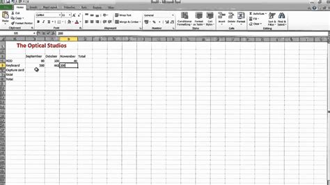 How To Make A Simple Spreadsheet On Excel 2010 Business Stock Sold