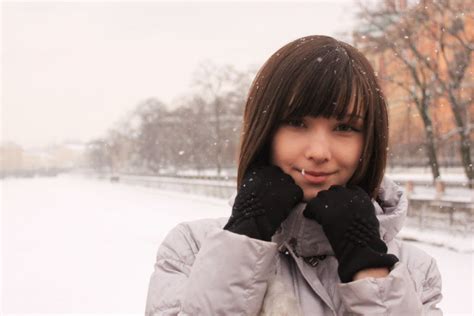 4517259 face jacket smiling russian women katya lischina snow looking at viewer