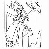 Coloring Mary Poppins Pages sketch template