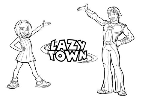 lazy town sportacus coloring pages printable coloring pages
