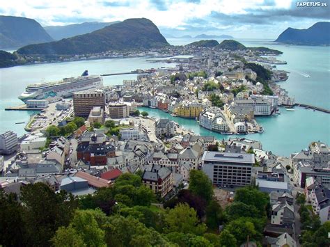 norwegia panorama miasta