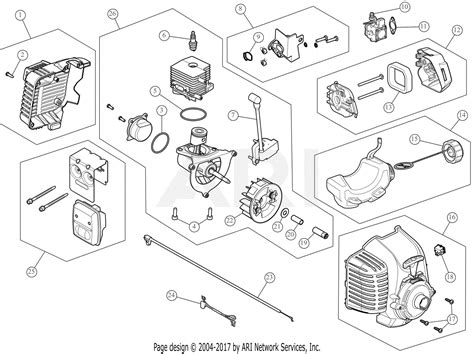 mtd  adzc parts diagram  engine assembly