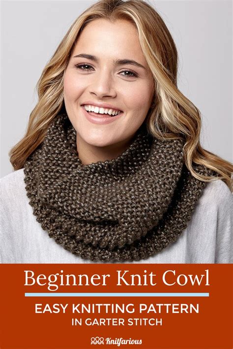 easy cowl knitting patterns  pattern