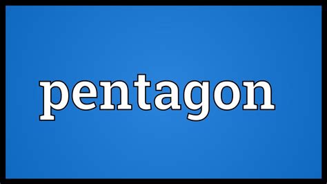 pentagon meaning youtube