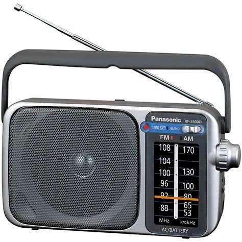 panasonic portable  fm radio battery operated analog radio ac