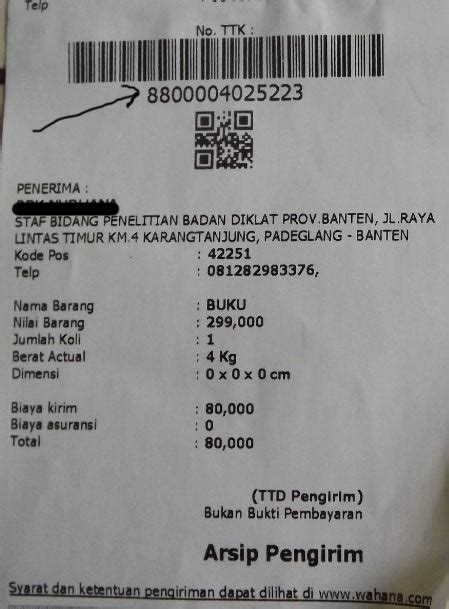 Contoh No Resi Jne Dari Batam Contoh Lbe