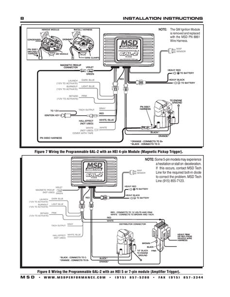 msd al  wiring diagram  optispark distributor wiring diagram pictures